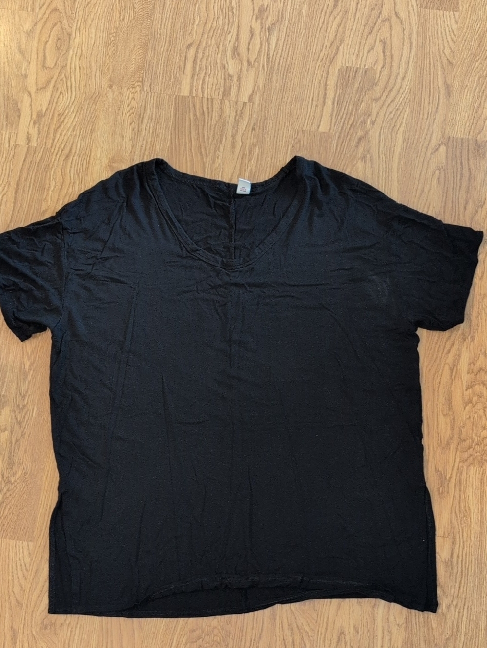 Old Navy Black Luxe Short Sleeve Tee